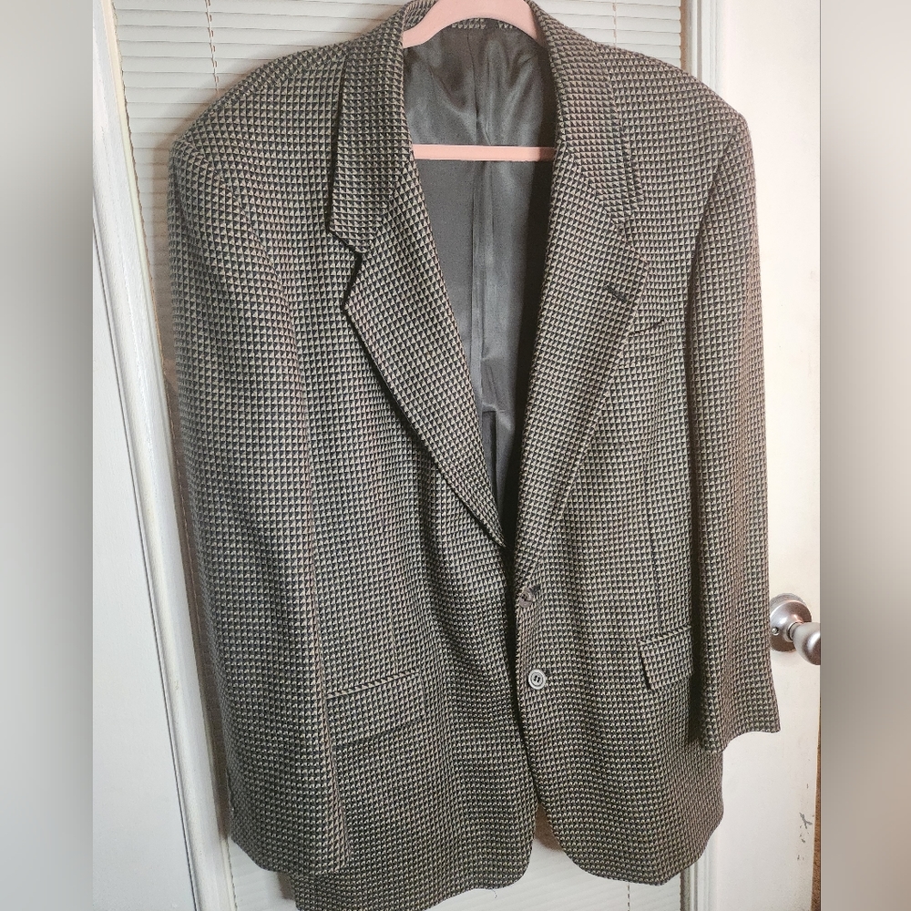NINO CERRUTI RUE ROYAL Filene's Wool jacket lined in polyester lining XL Box D
